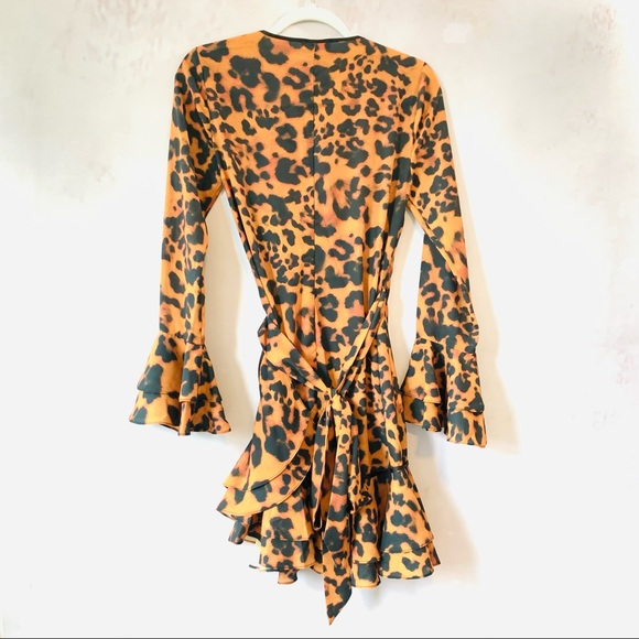 BeBe Ruffle Wrap Dress - Picture 5 of 7